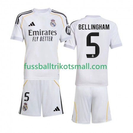 Fußballtrikots Real Madrid Jude Bellingham 5 Kinder 2025-2026 Kurzarm Heimtrikotsatz kaufen